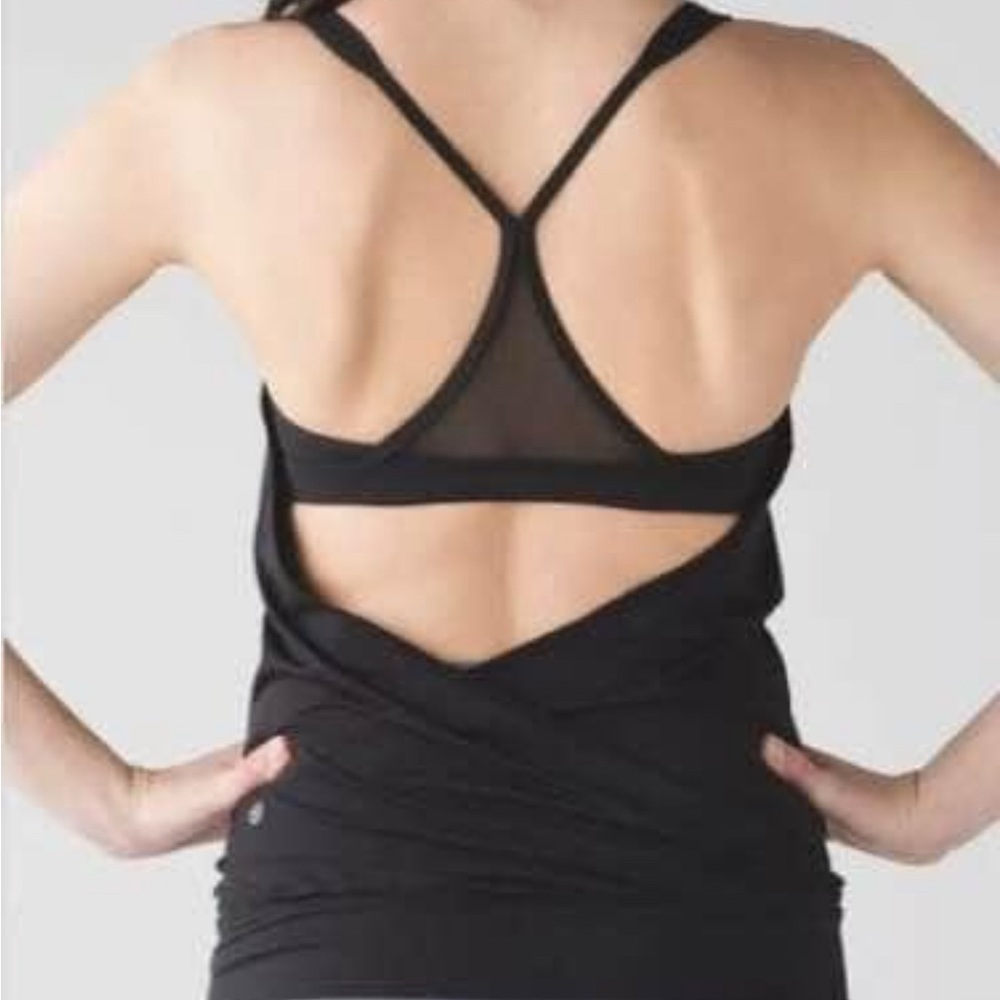 lululemon athletica Black Tank Top with built in Bra